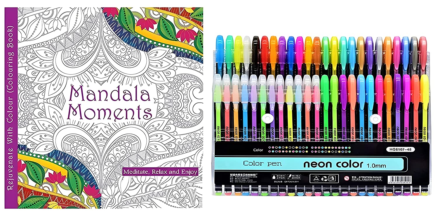 How To Relax with Gel Pens and Adult Coloring Books