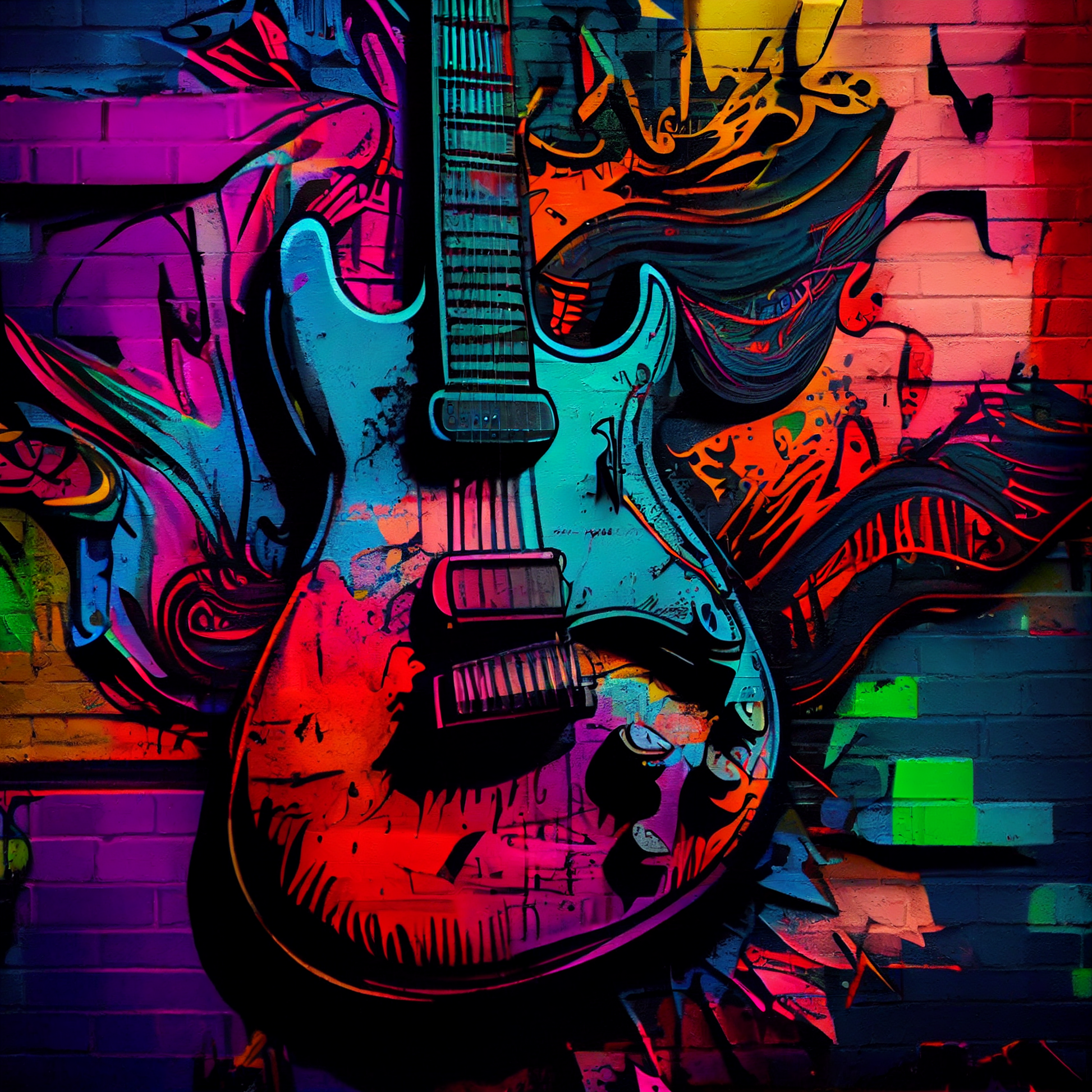 awesome guitar drawings