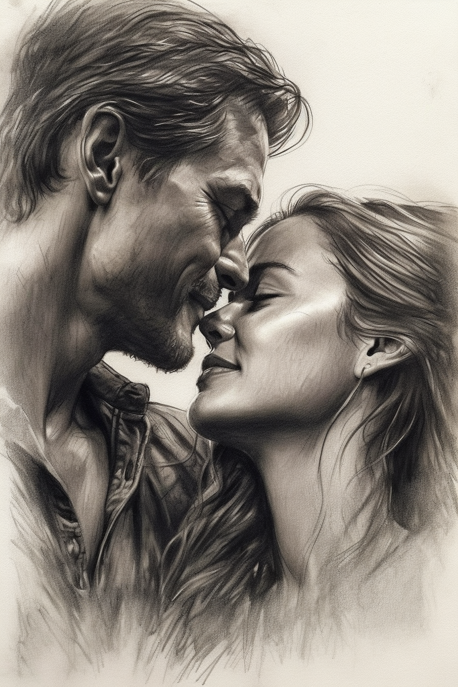 How to Draw Love Couple  Drawing Girlfriend Boyfriend Together Pencil  Drawing ❤️ 