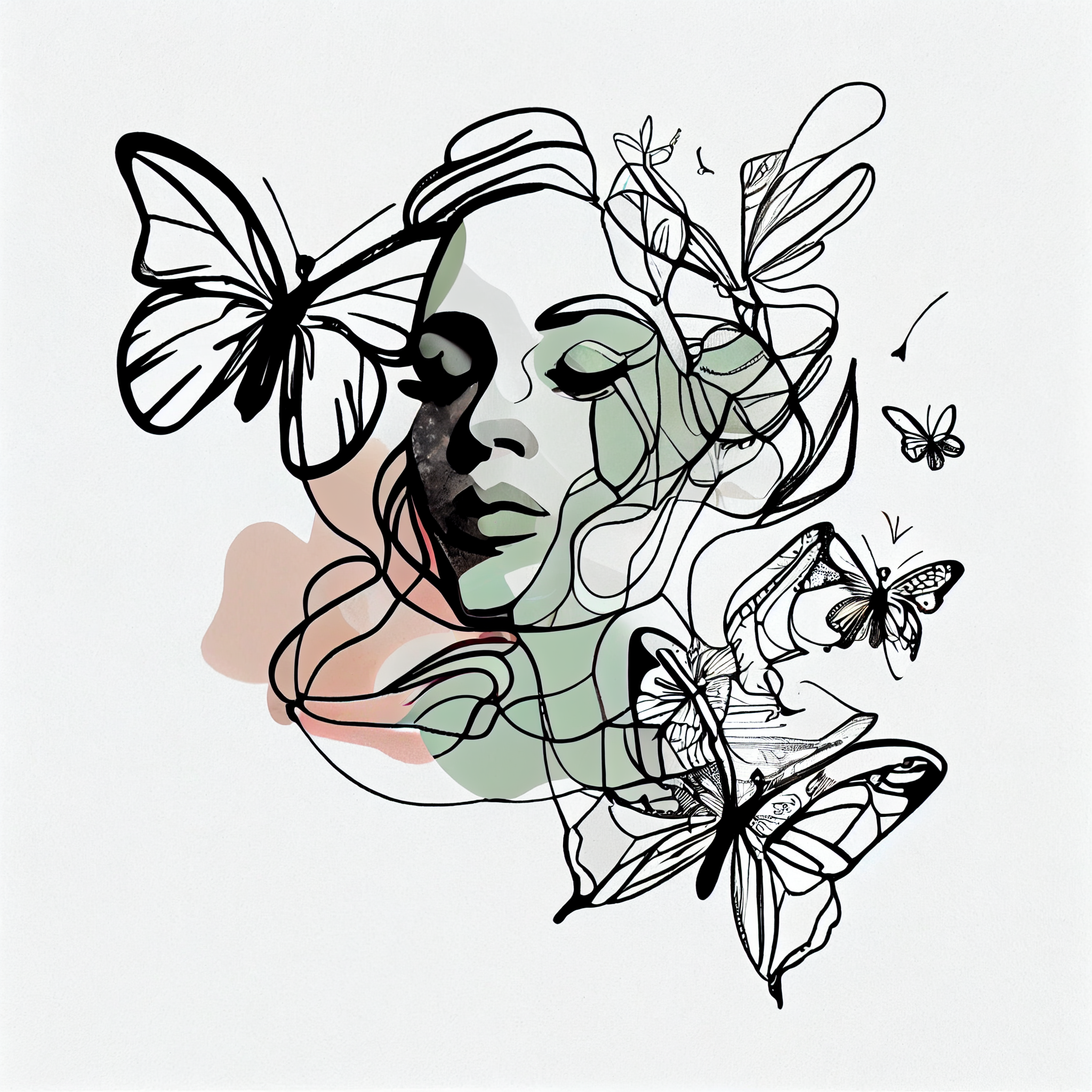 Butterfly Line Drawing Images - Free Download on Freepik